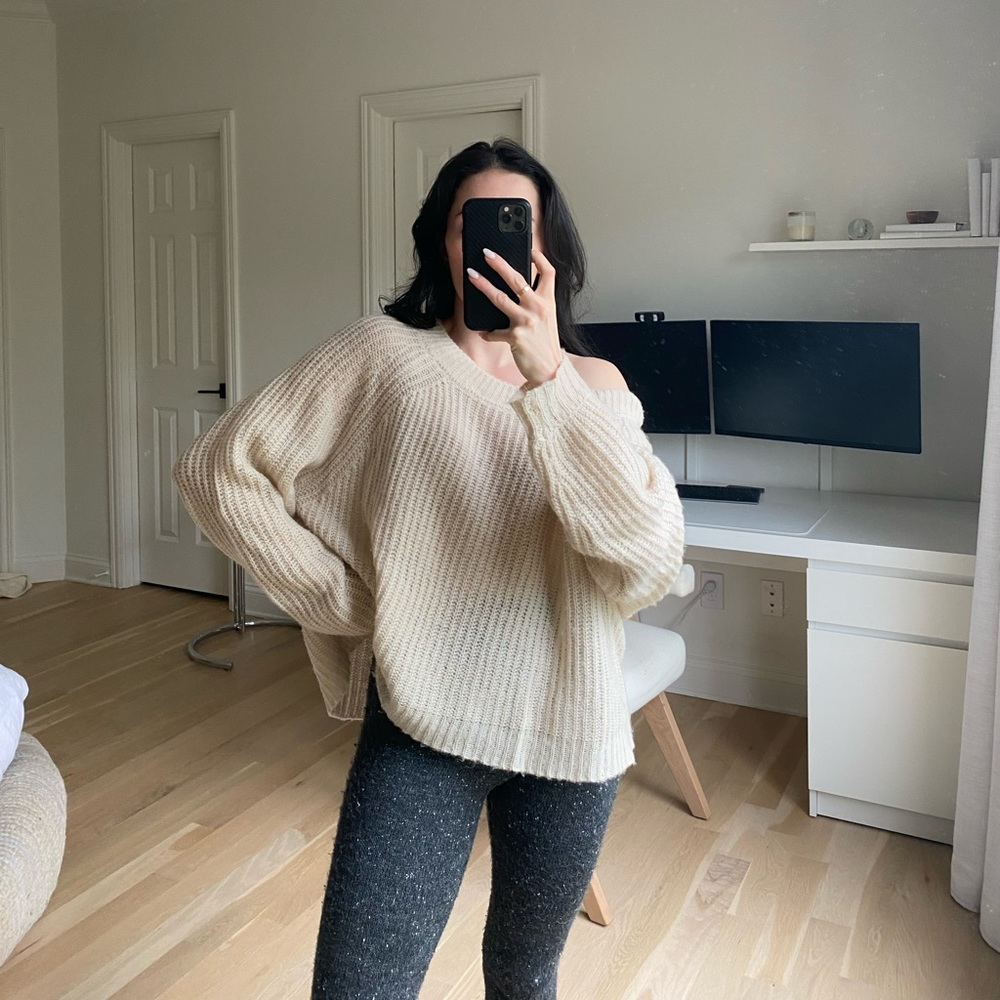 Rag Poets Off the shoulder sweater